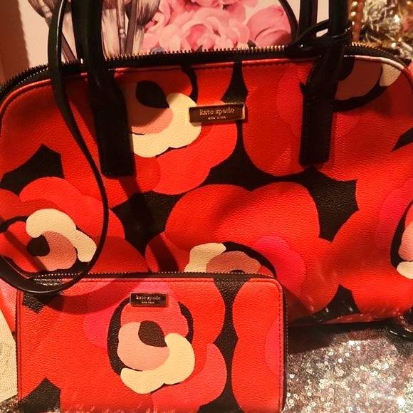 Kate Spade Crossbody/Satchel & Matching Wallet NWOT - Picture 8 of 14